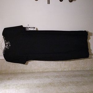 Vtg. Gemini II Black Formal dress Sz 16